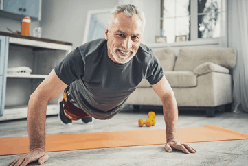 Man Doing Push ups